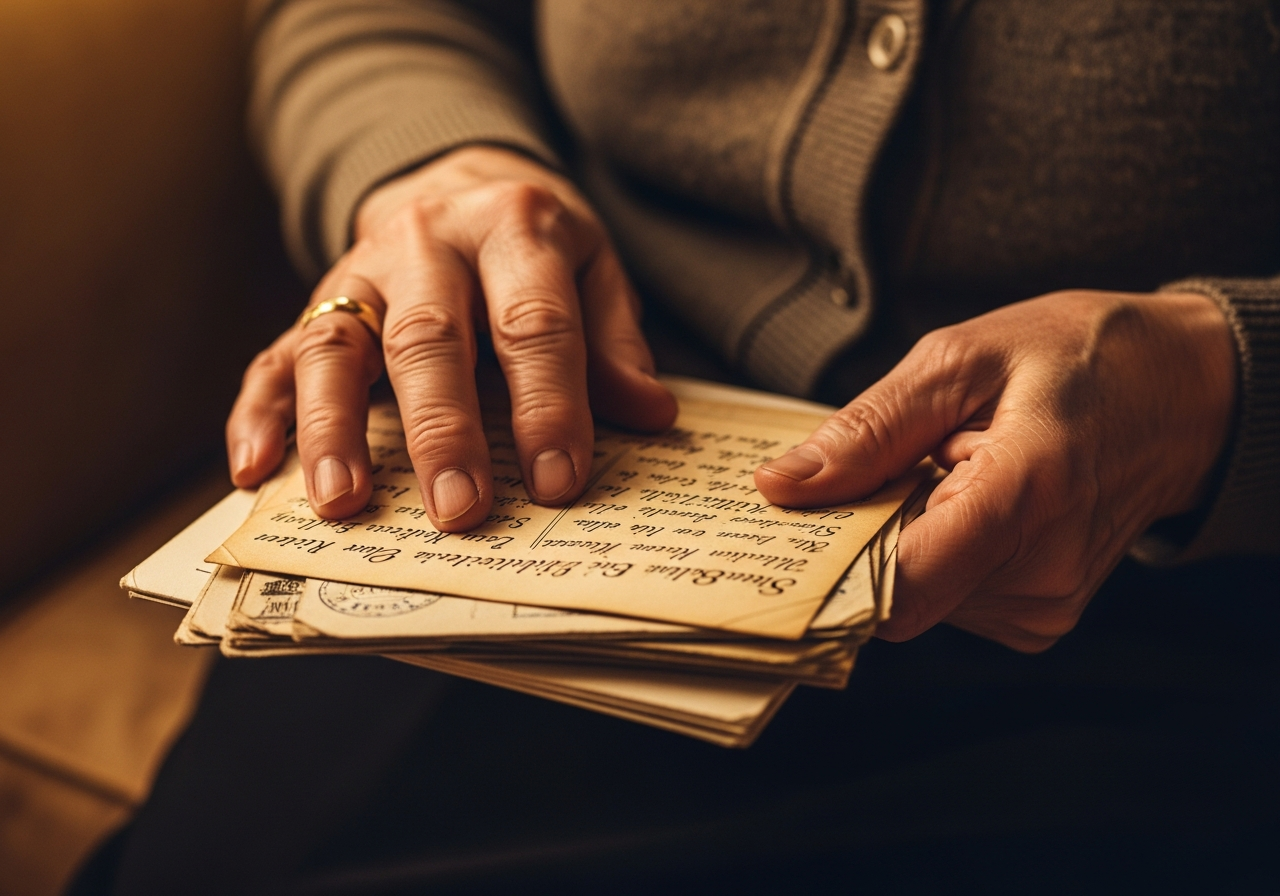 Alte Briefe und Familienpost mit Sütterlin-Handschrift